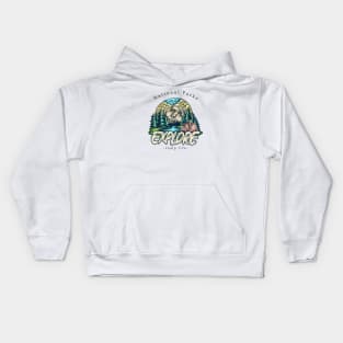 national parks, explore camp life Kids Hoodie